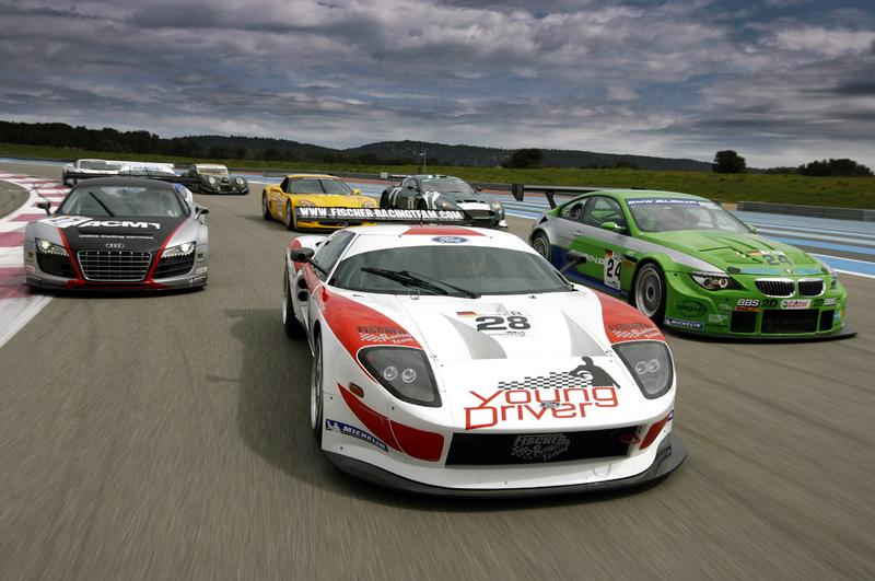 Illustration for article titled 2009 FIA GT Racers Trot Out For Spring Testing In France